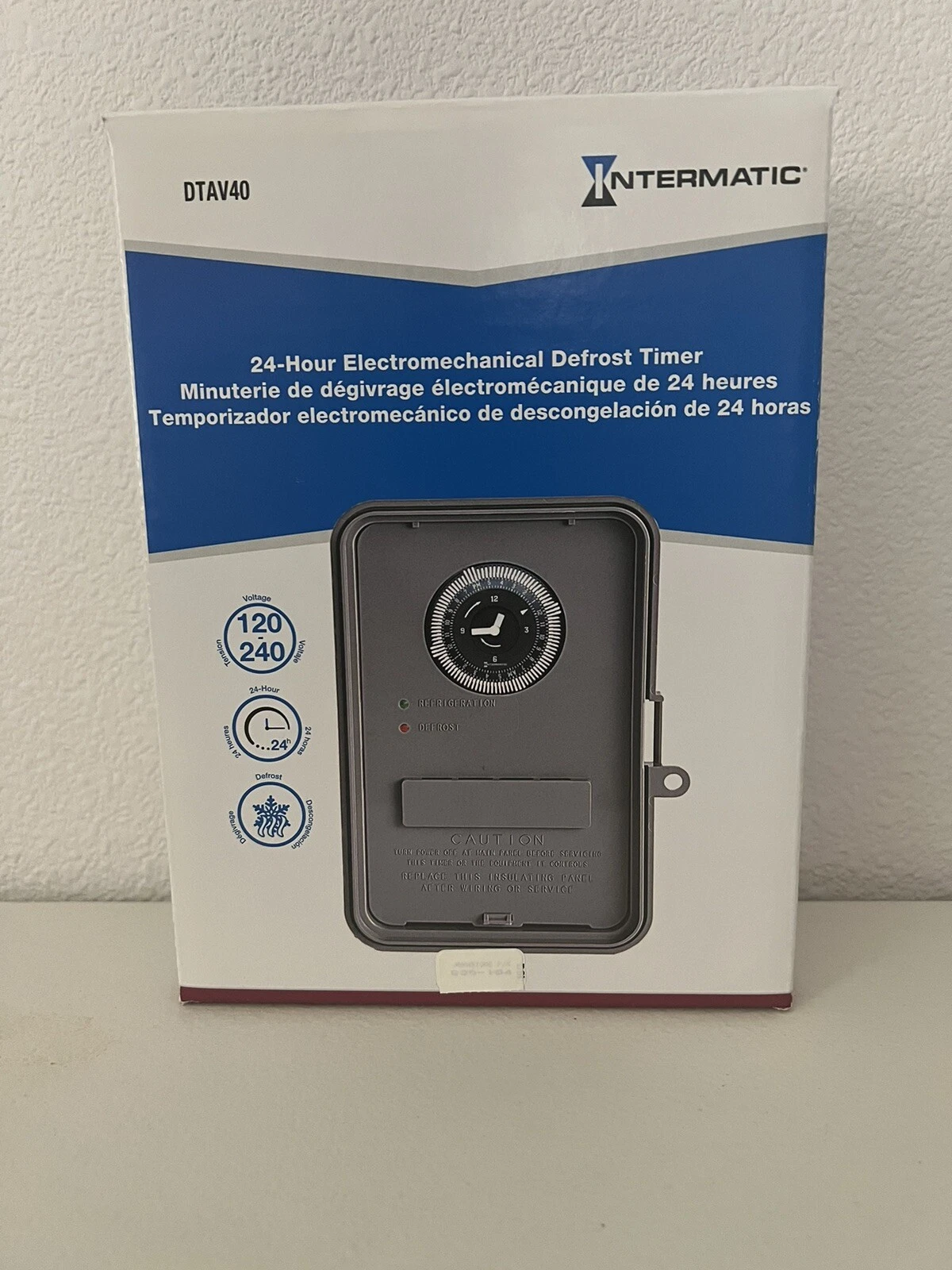 Intermatic DTAV40 Electromechanical 24 hrs Defrost Timer Nema 3R 120v/240v-40A 
Opens in a new windo