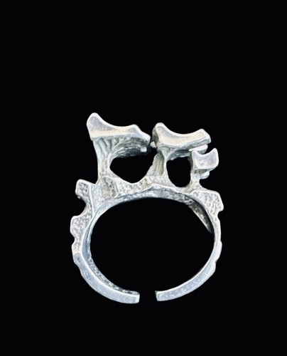 Brutalist Ring by Studio Else & Paul Norwegian Modernist Jewelry - Picture 11 of 13