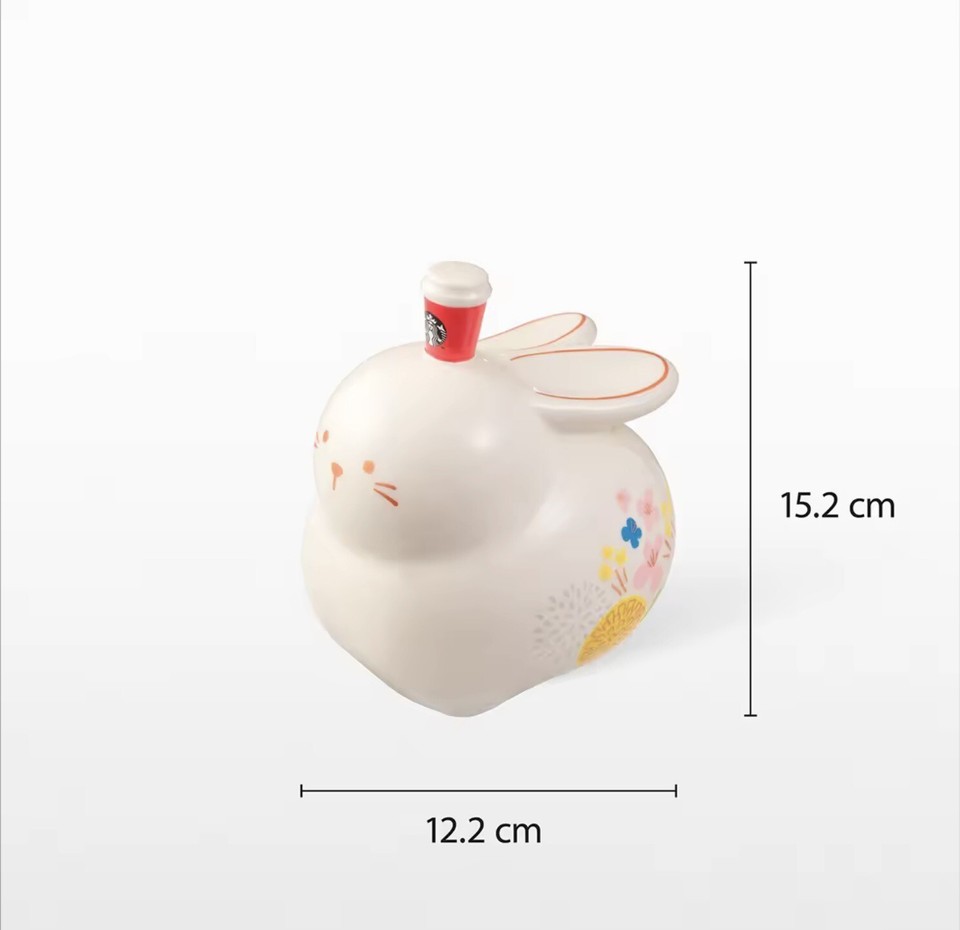 Starbucks RABBIT Coin Bank Red Cup Chinese New Year 2023 Zodiac Animal