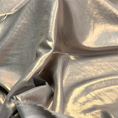 Novelty Couture Fabric Beige Copper Shine Made in Italy by the Yard