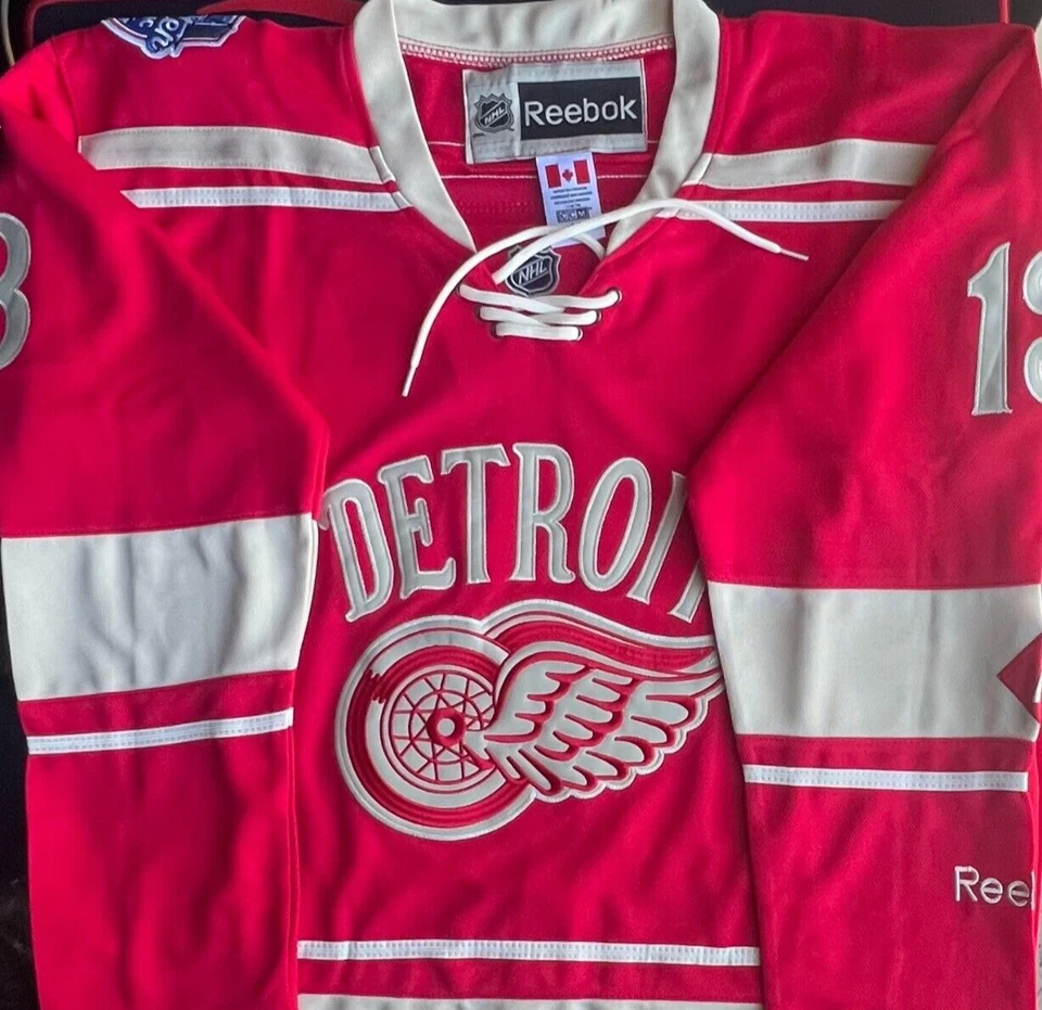 Camiseta deportiva de hockey cosida Pavel Datsyuk Detroit Red Wings #13 talla XL NUEVA SIN ETIQUETAS Foto 4 de 4