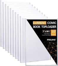 10-Pack Modern Comic Book Toploaders - Premium PVC Protection and Display
