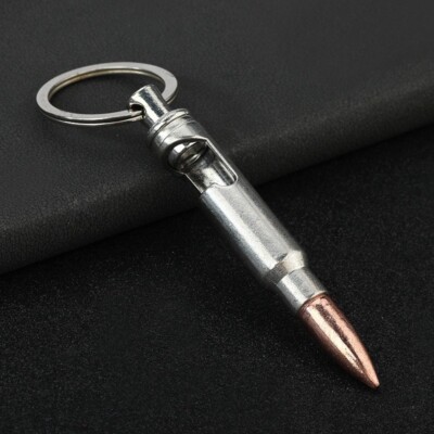 Creative Bullet-shaped Multi-function Bottle Opener, Keychain, Men's Gift