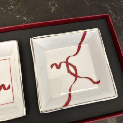 Cartier プレート 皿 トレイ Cartier Vide Poche Mini Tray Plate White Red Accessory Case Dish 2