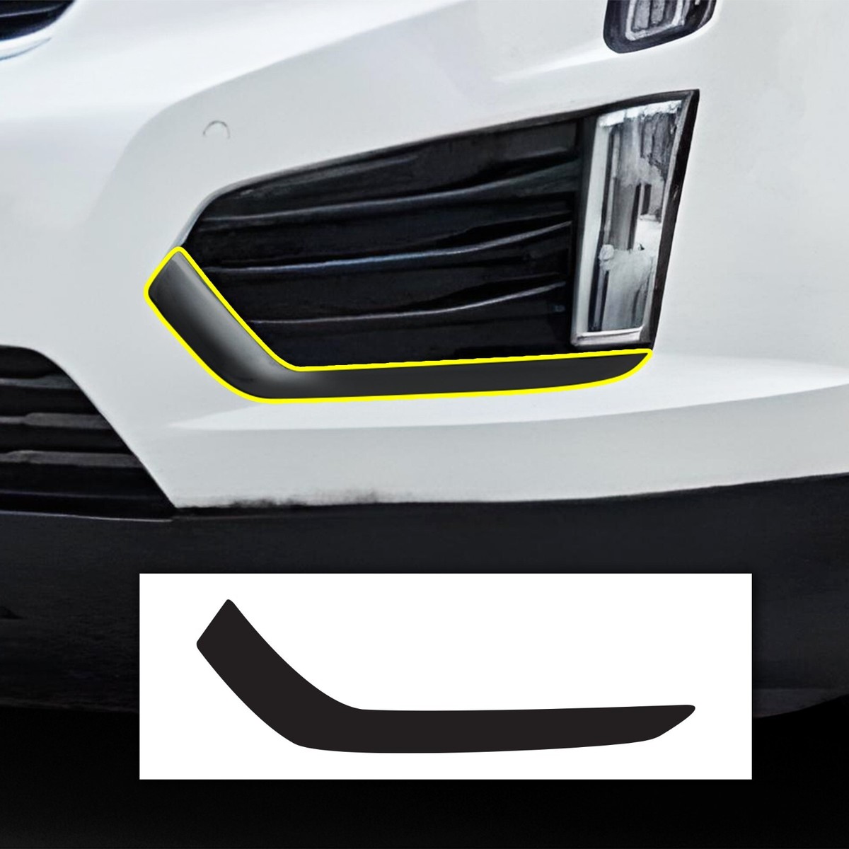 Fits Cadillac XT5 2017-2026 Front Bezels Chrome Delete Decal