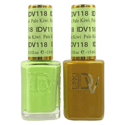 DND DUO DIVA GEL & LACQUER #118 - Pale Kiwi