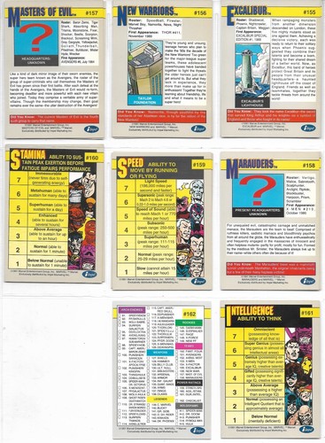 1991 Marvel UNIVERSE SERIES 2 BASE Card (110-162) Singles - U-Pick Your Needs - Picture 12 of 12