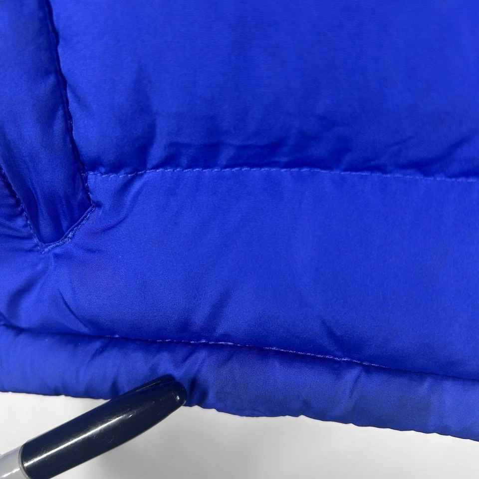 Abrigo de invierno L.L.Bean azul acolchado forrado de lana para niños talla M 10-12 (defectos) Foto 4 de 4