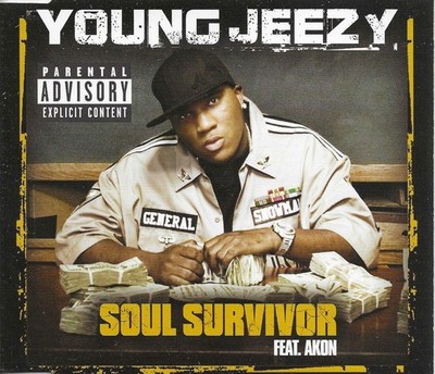 YOUNG JEEZY & AKON Soul Survivor INSTRUMENTAL Europe CD single SEALED USA Seller