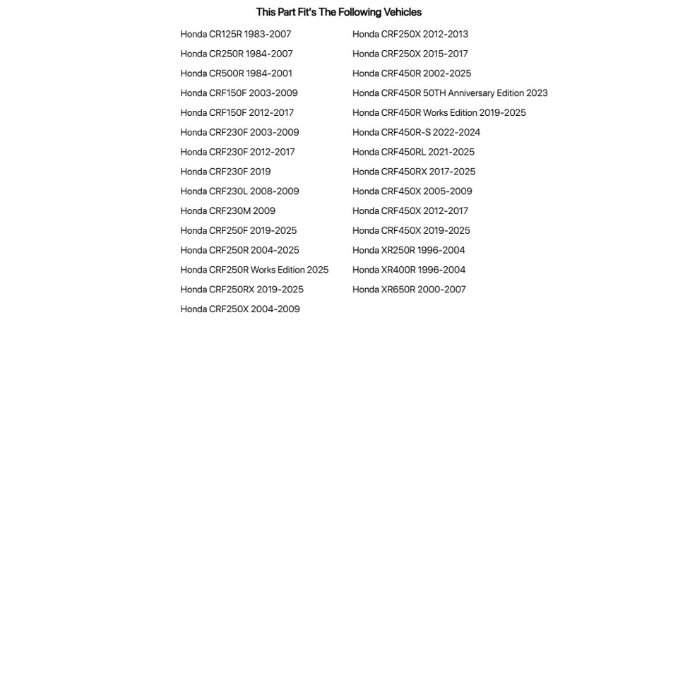 JT Racelite 铝制后链轮 50 牙黑色 适用于本田 CRF250R 2004-2023 — 第 2/4 张图片