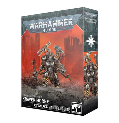 Warhammer 40K Chaos Space Marines Kravek Morne   Iron Warriors Character Model