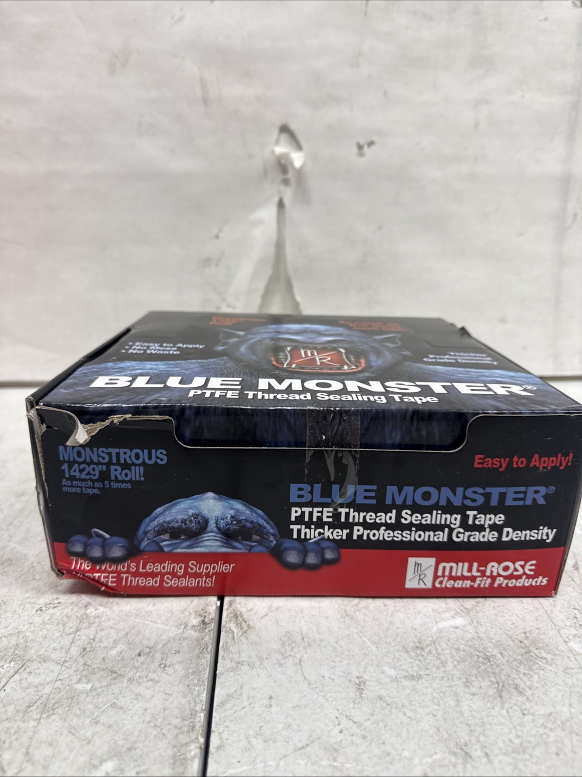 Blue Monster PTFE Pipe Thread Sealant Tape Box Of 45 1/2 By 1429”