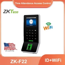 ZKTeco F22 WIFI+ID TCP/IP Biometric Fingerprint Time Attendance Access Control