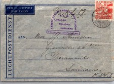 GOLDPATH: Netherlands cover 1938 to Suriname airmail first flight CV932_P05