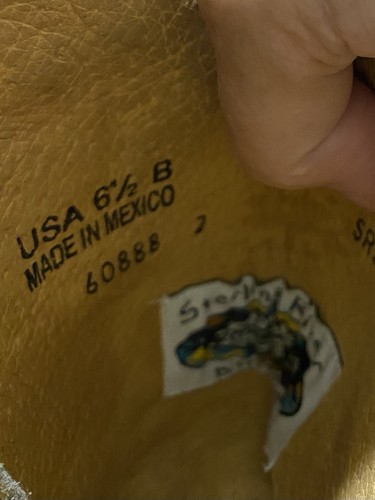 Sterling River Women’s Brown, Beige Studded Snip Toe Cowboy Boots 6 1/2 Mexico - Picture 16 of 18