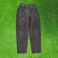 Vintage 80s LEE High-Rise Mom Corduroy Pants Women 4/5 28x32 Baggy