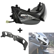 Front Headlight + Fairing Stay Bracket Fit For Kawasaki Ninja ZX6R 2005-2006 05