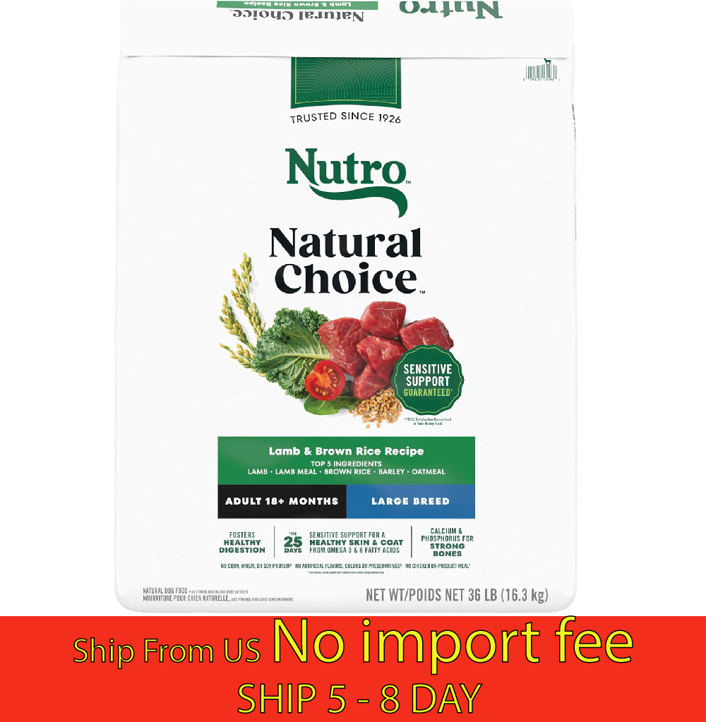 Nutro Natural Choice Senior Dog Food, Lamb & Brown Rice Recipe, 36 lb. (A19.5)