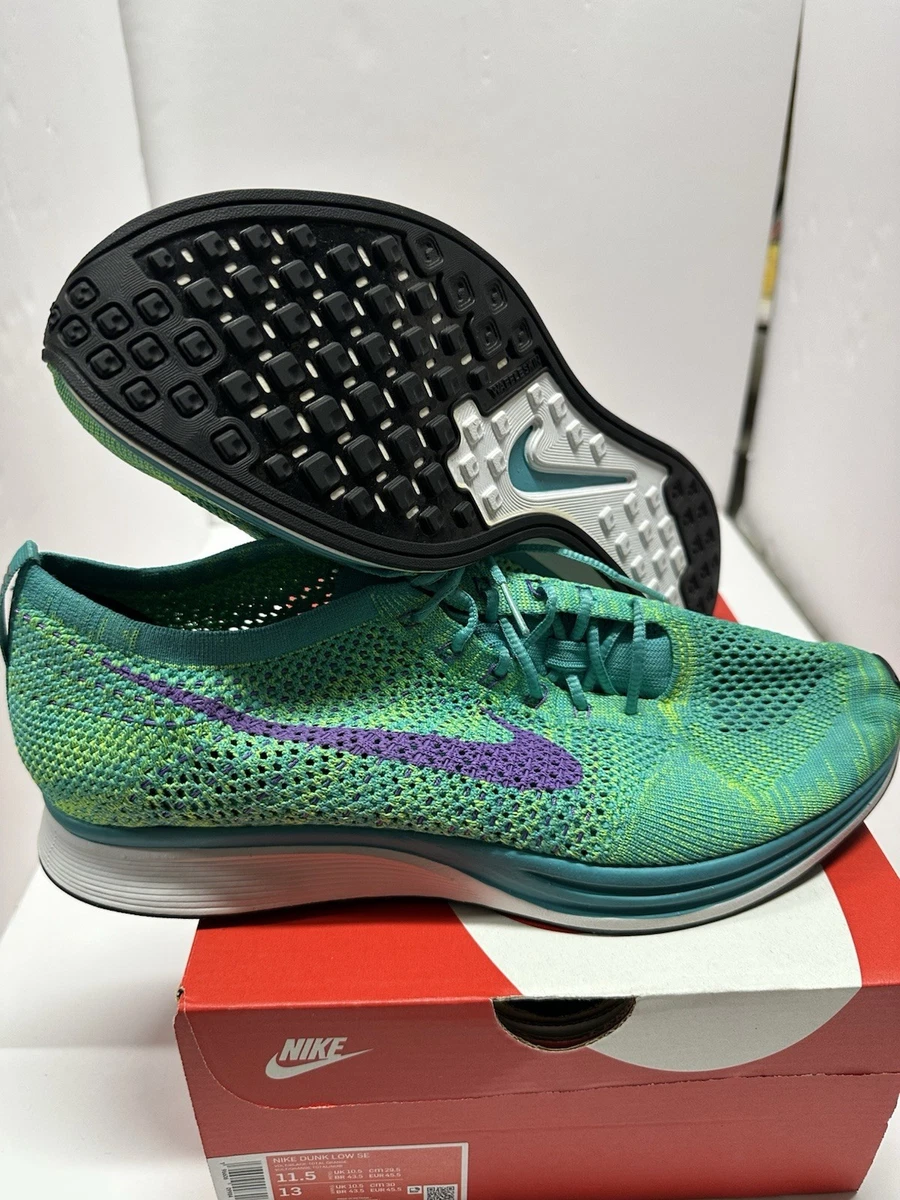 Nike Flyknit Racer Men\'s 11.5 Sneakers Running Shoes Casual Neo Turquoise Nike Flyknit Racer Men main image 4
