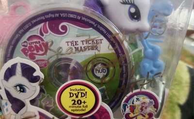 My Little Pony Brushable G4 Rarity +DVD signed by  TABITHA ST. GERMAIN BIN!