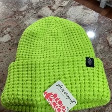 Free People Movement OB61201 Women's One Size Lime Green Cool Down Beanie NWT