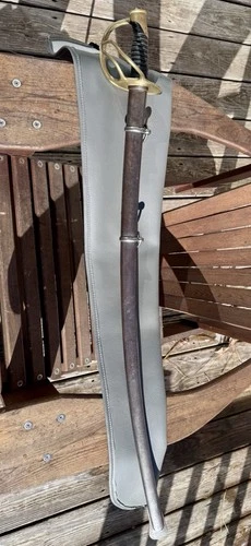 Antique US Civil War Ames Model 1859 Cavalry Sword w/ Scabbard & Case