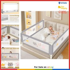 Baby Bed Rail Height Adjustable for Toddlers Twin Full King Queen Safety Guard