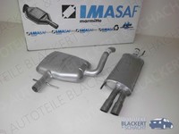 Imasaf Auspuff Msd+Esd für VW Golf 3+Golf 4 Cabrio 1.6 74KW 94-02| Doppelendrohr