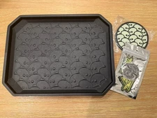 Playge Pandemic Black EDC Tray, Glow Coaster, and Patch Set