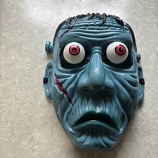 Googly wybrzuszająca maska na oczy niebieska Frankenstein Zombie Halloween Kostium Sztylet