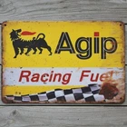 Agip Racing Fuel 8 x 12 Vintage Novelty Metal Sign Made In USA NEW!