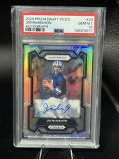 2024 Panini Prizm Draft Picks - Jim McMahon #20 Silver Prizm Autographs (AU)
