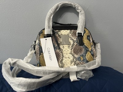 Calvin Klein Snake Pattern Leather Bag Brand New