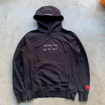 CHNGE Organic Cotton WOMEN DON T OWE YOU SH*T Embroidered Sweatshirt Sz M