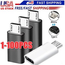 Type C Female to Micro USB Male Port Converter Charge Data Sync Adapter Lot