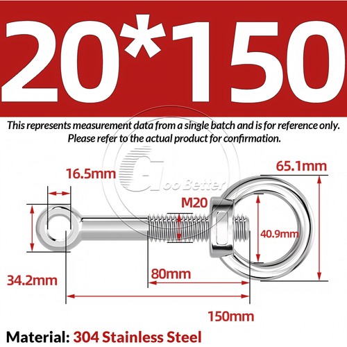 M16 M18 - M24 A2 304 Stainless Steel Lifting Eye Nut + Eye Bolts Threaded Rings - Picture 48 of 77