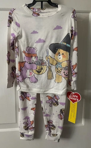 Care Bears Toddlers’ SIZE 5T Halloween Glow In The Dark Pajama Set, 2-Piece NEW - Picture 2 of 12