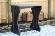 Leisure Accents Double Bar - Deep Grey/Black - Durable & Easy Assembly