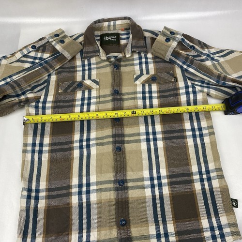Howler Bros Flannel Shirt Mens Medium Cotton Plaid Button Up Heavyweight - Picture 7 of 8
