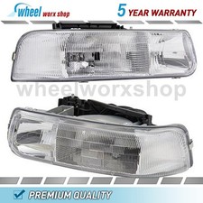 2 Left Right Headlight Assembly For 1999 Chevrolet Silverado 2500 5.3l 2 Left Right Headlight Assembly For 1999 Chevrolet Silverado 2500 5.3l