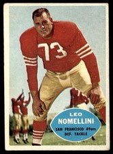 1960 Topps Leo Nomellini VG+ San Francisco 49ers #121