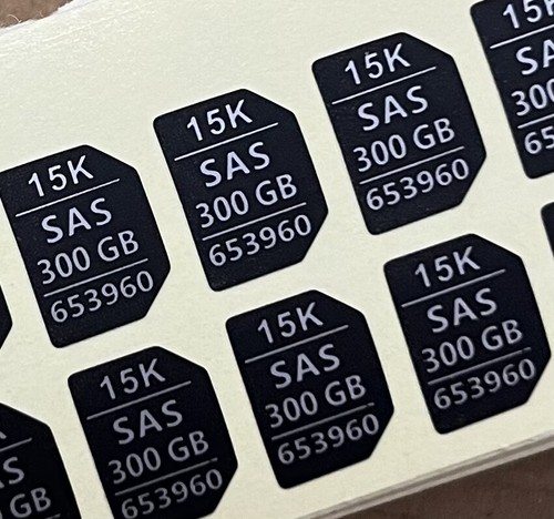 20PCS 651687-001 p22892 Tray Caddy Adhesive Stickers Labels FOR HP G8G9 2.5inch - Picture 18 of 106