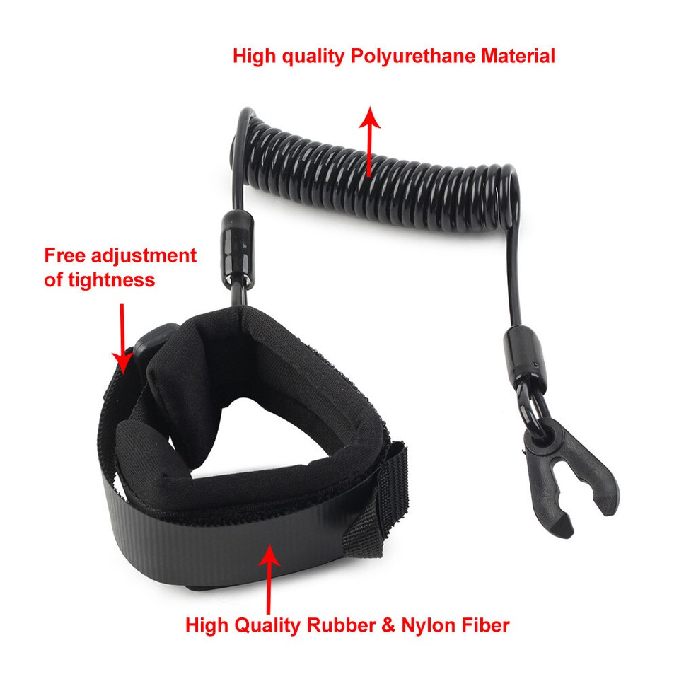 2PCS Boat Engine Emergency Stop Switch Safety Lanyard Cord FIT Yamaha