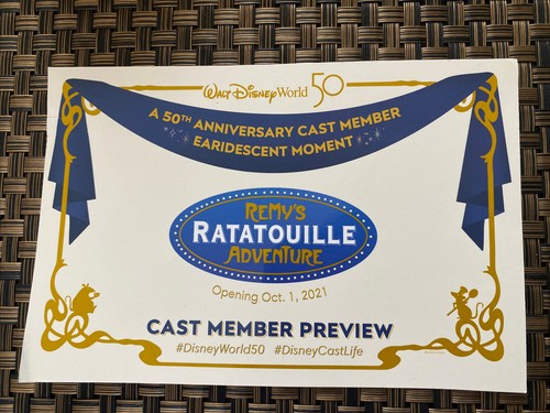 NEW Disney Ratatouille Remy Cast Member Preview Postcard 2021 - Picture 1 of 7