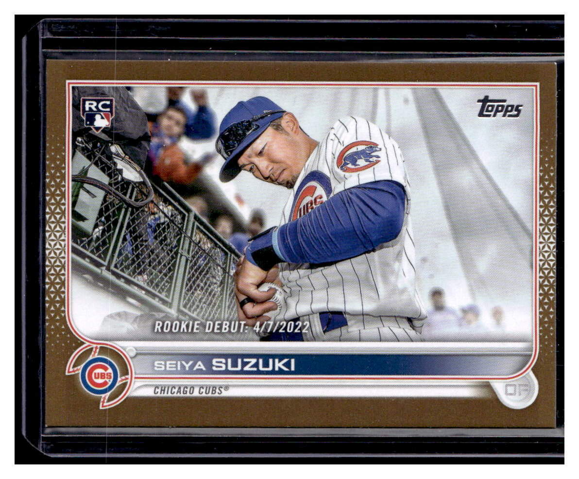 2022 Topps Update Gold #US259 Seiya Suzuki ROOKIE DEBUT CUBS /2022