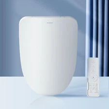 Electronic Bidet Toilet Seat with Auto Open & Close Lid, Child Wash,Air Dryer,He