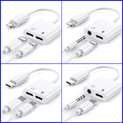 Adapter Usb Typ C Aux 3,5mm  Digital Splitter Audioadapter Kopfhörer Headset 