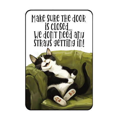 Stray Tuxedo Cat Fridge Magnet The Purr-fect Tuxedo Cat Family Gift 3'' x 4''