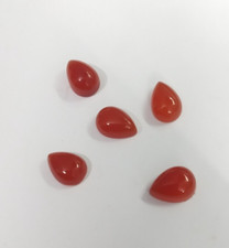  WHOLESALE NATURAL CARNELIAN CABOCHON PEAR SHAPE LOOSE GEMSTONE