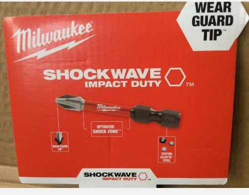 25 x Milwaukee PZ2 Shockwave Impact Screw Driver Screwdriver Bits ...